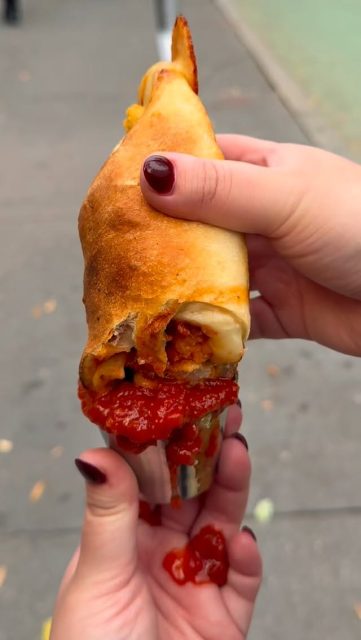 Nothing like a hot Chicken Roll from Made in New York. 🔥 Fresh baked dough, crispy thin fried cutlets, melty mozz, and that saucy dunk. 🥖 Grab one, walk the block, and eat it like a true New Yorker. 😮‍💨

🏈 We are the spot for all of your BIG GAME eats! Check out our menu on our stories. 

📍FIVE LOCATIONS IN NEW YORK CITY 
📌 Dine in, take out + delivery
🫶WE LOVE YOU NYC

#MADEINNEWYORK #Pizza #Pizzeria #NYC #NewYorkCity