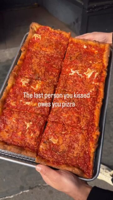 The last person you kissed 👄? Yeah… they owe you a slice (or three). 😉 Don’t let them forget it. 🍕

📍 Five locations in West Village, Midtown West, Upper West Side, Broadway
👉 Take out, delivery, or eat it in the shop

——
 #PizzaDate #NYCFoodie #MadeInNY