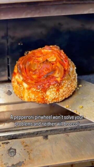 Doughy, cheesy, pepperoni-packed goodness straight outta the oven. 🍕 

One bite and we KNOW our pepperoni pinwheel will be your newest obsession. 😏

📍 Five locations in West Village, Midtown West, Upper West Side, Broadway
👉 Take out, delivery, or eat it in the shop

——
#MadeInNY #PizzaLovers #NYCEats #CheesePullGoals #PepperoniPerfection