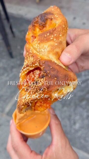 Pizza isn’t the only thing we’re famous for. 😏 Our Chicken Rolls 🥖 are stuffed with tender chicken 🍗 melty mozzarella 🧀 and savory seasonings 🌿 and sauce 🍅 then baked fresh every day until perfectly golden. 

Whether it’s your main meal or the ultimate sidekick to your favorite pie, you can’t go wrong. 🔥 

🚗 Available for pickup and delivery.

——
#MadeInNYPizza #ChickenRoll #NYCFood #NYCPizzeria #Pizza